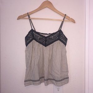 american eagle striped tanktop blouse